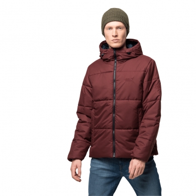 Jack Wolfskin Winter Jacket Kyoto XT - windproof insulation jacket - cordovan red men